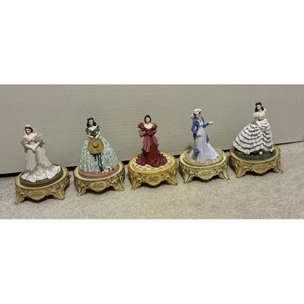 5 Figurines Gone With The Wind Scarlett’s Flirtation Shame Independence Heritage